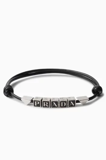 Logo Bracelet in Leather
