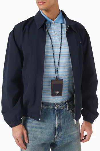 حافظة بطاقات سبيد روك بحمالة نايلون معاد تدويره وجلد