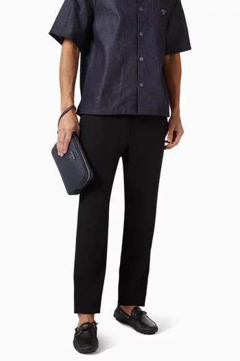 Clutch in Saffiano Leather