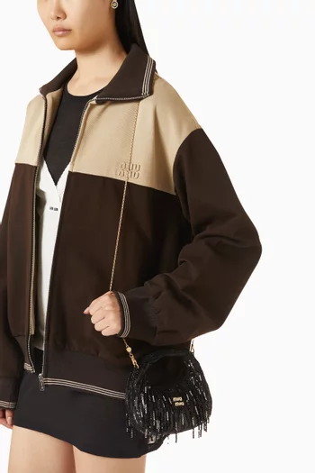 Wander Mini Bag in Crystal-embellished Satin