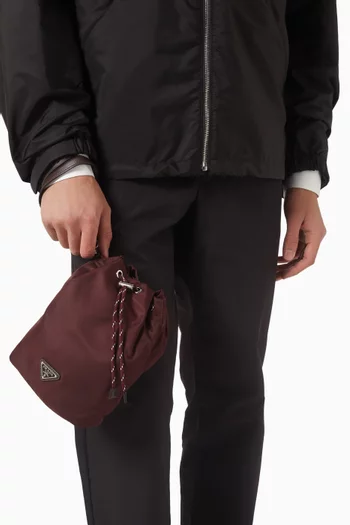 Speedrock Pouch in Re-Nylon & Leather