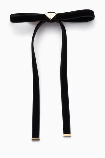 مشبك شعر بتصميم عقدة مخمل