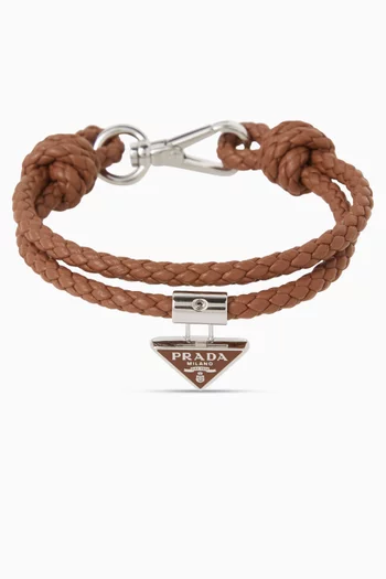 Logo Bracelet in Leather