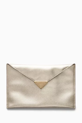 Envelope Clutch in Saffiano Leather