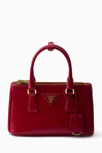 Mini Galleria Tote Bag in Patent Saffiano Leather
