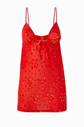 Sheer Velvet Mini Dress