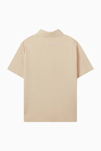 FF Patch Polo Shirt in Cotton