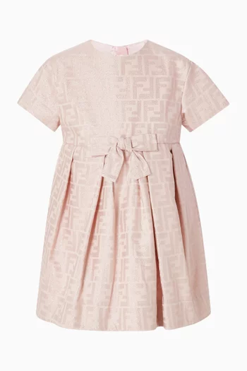 فستان بنقشة حرفي FF جاكار للرضع