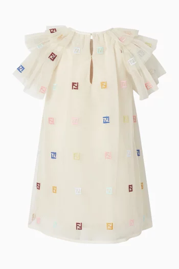 فستان تول بشعار FF 