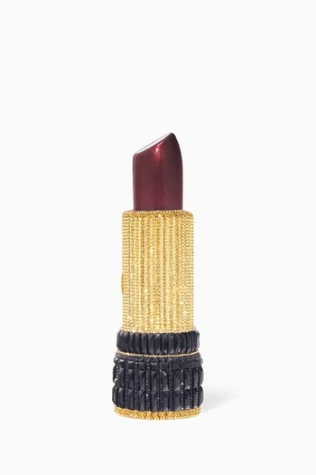 Lipstick Crystal-embellished Clutch