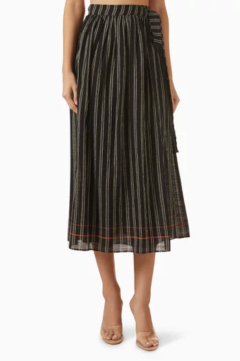 Suri Striped Cover-up in Skirt