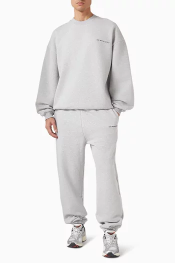 سويت شيرت يونيفورم بفتحة رقبة مستديرة مزيج قطن