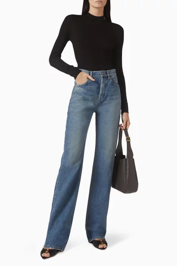 Straight-leg Jeans in Cotton-denim