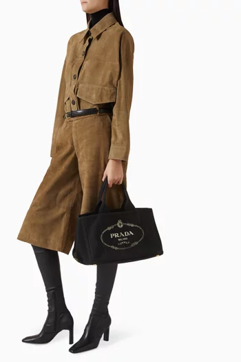 2000s Canapa Logo Tote Bag in Canvas