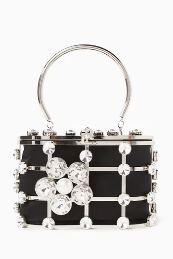 Mini Holli Matera Top-handle Bag in Satin