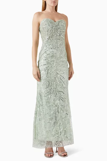 Sequin-embellished Gown