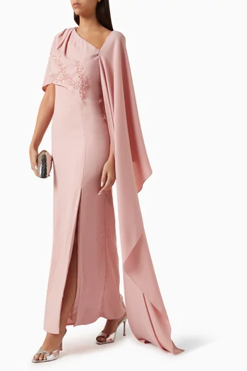 فستان بكاب درابيه كريب