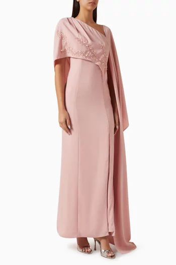 فستان بكاب درابيه كريب