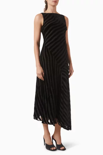 فستان رومي متوسط الطول