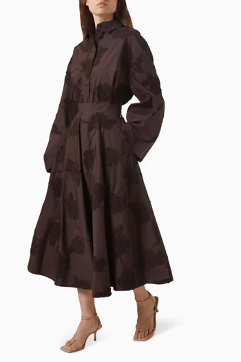 Flower Maxi Skirt in Cotton