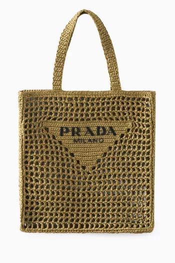 Logo Crochet Tote Bag