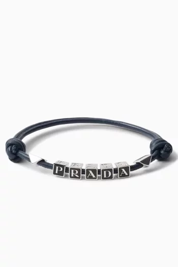 Logo Bracelet in Leather