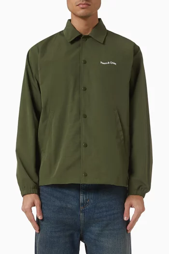 Wordmark Coach Jacket in Nylon
