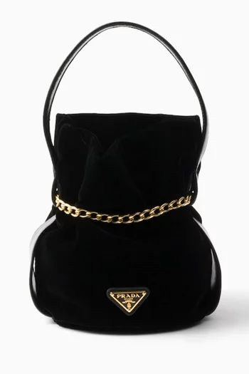 Mini Petit Sac Noir Bag in Velvet