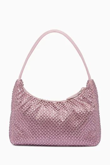 Mini Re-Edition 2005 Crystal-studded Bag in Satin