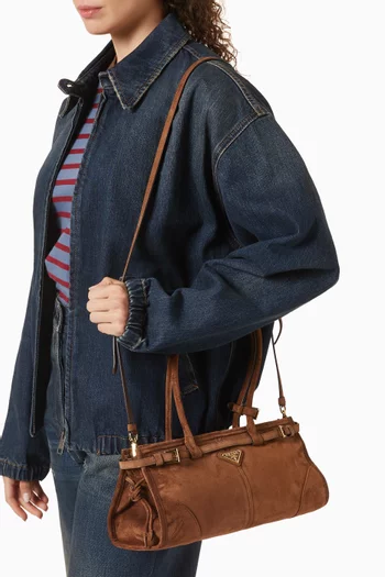 Medium Bonnie Handbag in Suede