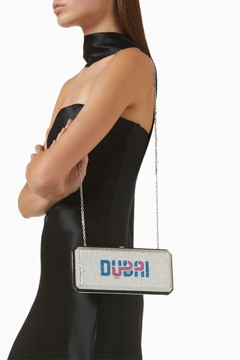 Dubai Crystal-embellished Clutch