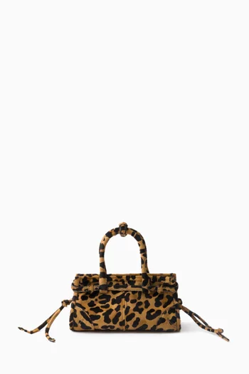 Mini Bonnie Bag in Leopard-printed Calf Hair