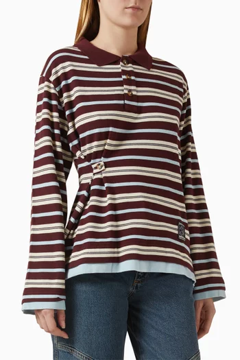 Noah Cinched Layered Rugby Shirt