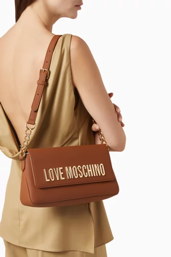 Bold Love Shoulder Bag in Faux Leather