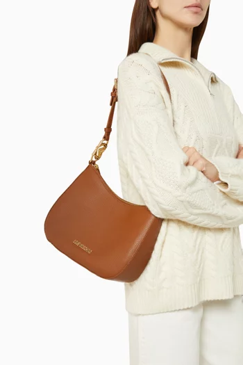 Jewel Shoulder Bag in Faux Leather