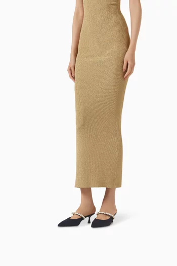 Elsa 50 Embellished Mules in Satin