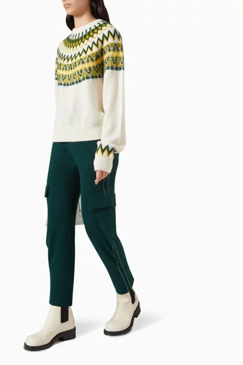 Ankle Pocket Cargo Pants in Cashmere