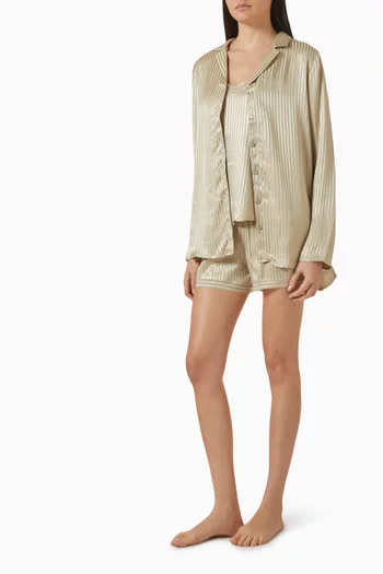 Tulle-trim Shorts in Viscose