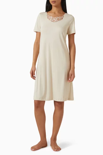 Lace-trim Night Dress, 100cm