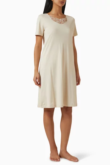 Lace-trim Night Dress, 100cm
