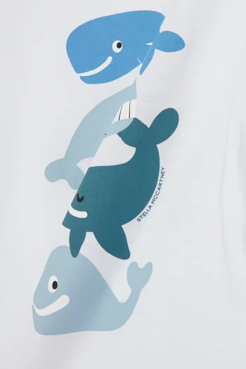 Whale Logo T-shirt in Cotton