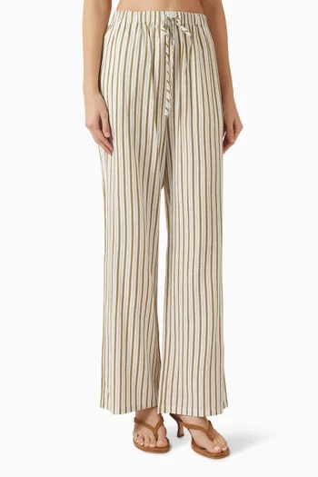 بنطال ايديث بقصة فضفاضة قطن وفيسكوز