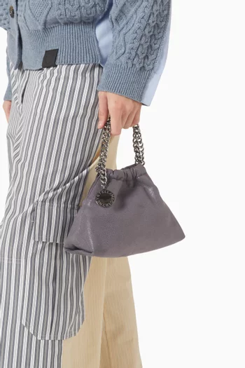 Mini Falabella Drawstring Bag in Eco Shaggy Deer