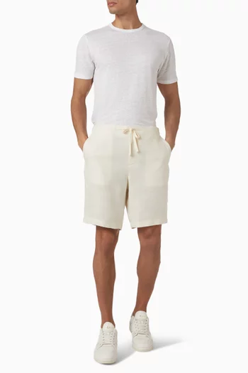 Drawstring Shorts in Lightweight Hemp