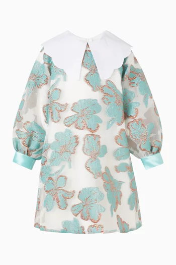 فستان قصير بأكمام طويلة