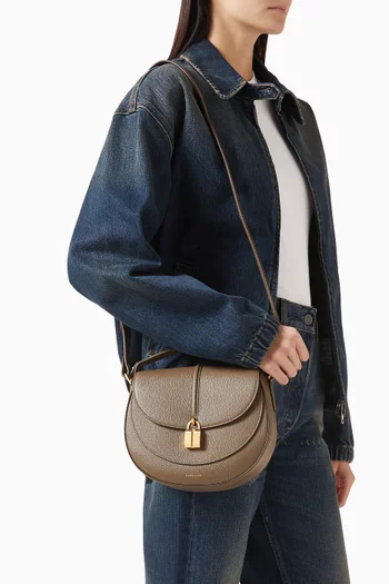 Siena Saddle Bag in Grained Leather