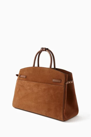 The Hudson Tote Bag in Suede