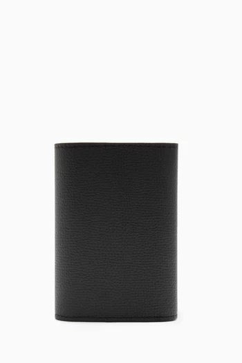 Anagram Small Vertical Wallet in Leather