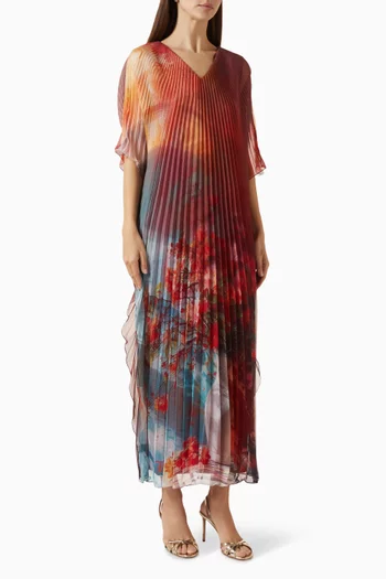 Printed Kaftan in Chiffon