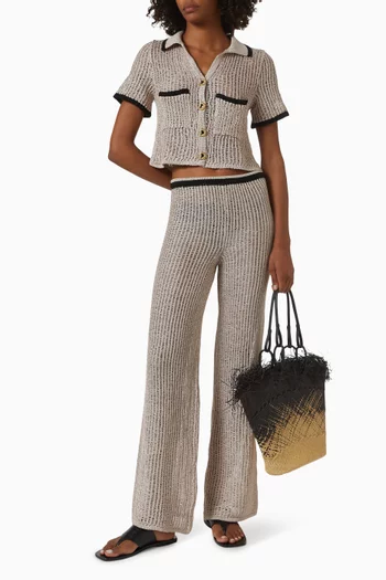 قميص راماتويل قصير منسوج